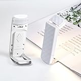 【Flexibel & Tragbar】 Unser Clip-on-Buchlicht ist für maximale Flexibilität konzipiert, mit einer Basis-Klemme, die sich um 170° dreht, und einem LED-Lampenkopf, der sich um 90 Grad nach oben und unten und 180 Grad nach links und rechts drehen lässt. Es ist leicht und tragbar, was es perfekt für Reisen macht.