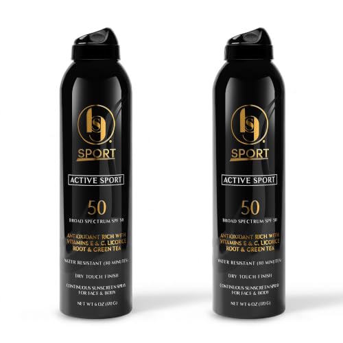 Image of Black Girl Sunscreen Active Sport Spray SPF 50 - 6 Fl Oz, 2 Pack