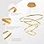 Gold Modern Chandelier,Large Modern Chandelier for Dining Room Light Fixture, 4 Rings Gold Led Chandelier Modern Pendant Light for Kitchen Island Lighting, Dimmable Led Ring Chandelier with Remote