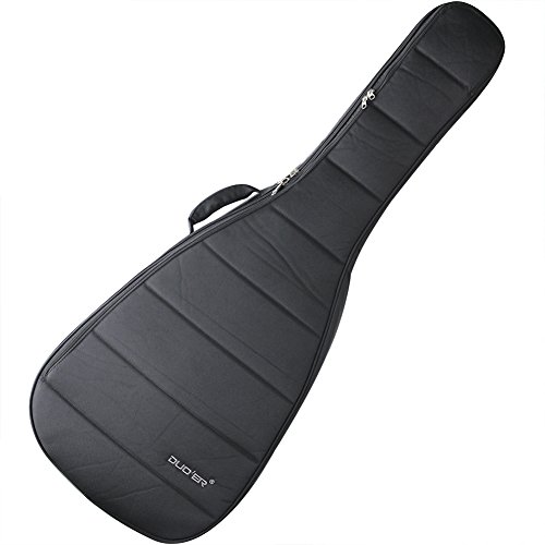 Eleoption ギターケース ギグバッグ アコースティックギター ソフト ケース クッション付き リュック型 両肩背負い 手提げ 軽量防水