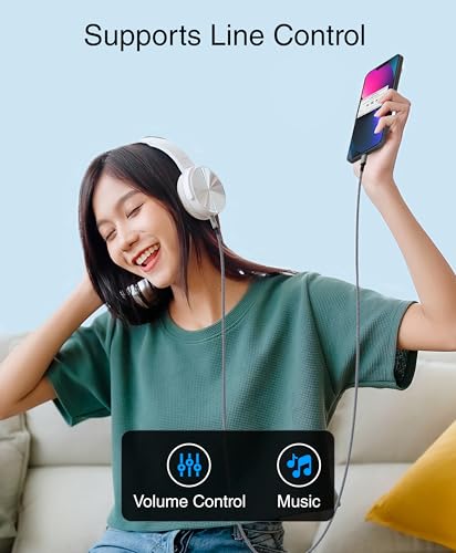 Cable Azul USB-C a Jack 3.5mm de 6 pies miniatura 3