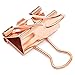 Bright Creations Rose Gold Binder Clips (Medium, 1 in, 50 Pack) - Office Desk Accessories