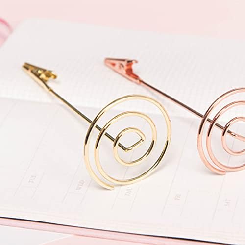 12Pcs Table Number Holders, Place Card Holder, Memo Holder Clips Vertical Note Holder Clasp Holder Photo Number Stand Note Clip for Wedding Party Gatherings Office Desk Photo Clips (Gold)
