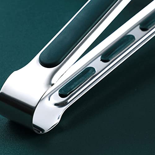 Pinzas Cocina Pinzas de Cocina de Acero Inoxidable, con Silicona, for freír, cocinar, Pan, Tamaño: 24 * 4,5 cm, Flexible for Usar