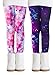 Adorel Mädchen Leggings Winter Dick Gefüttert Hosen 2er-Pack Galaxis Rosa & Violett 116-122 EU (Herstellergröße 120)