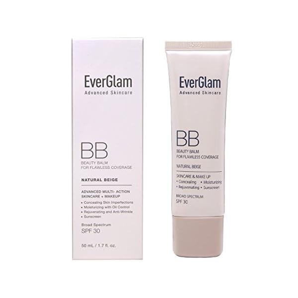 EverGlam K-Beauty Skin Perfector Korean BB Cream, Light Medium - Flawless, Natural Glow in Seconds | Multi-Function Tinted Moisturizer: Stays On All Day, Dewy, Water-Resistant, Oil-Controlling