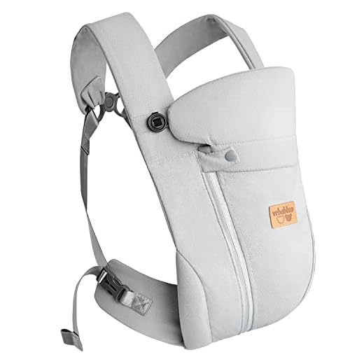 vrbabies New Upgrade Ergonomic Baby Carrier Newborn Toddler Wrap Carrier,Hands Free Baby Sitting Support Sling,Breathable,Perfect for Infants/Chest Sling for Babies Shower Gift (Light Grey)
