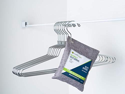 Breathe Green Bamboo Charcoal Bags Odor Absorber (9-Pack) Activated Charcoal Odor Eliminator Bag, Natural Freshener Removes Odors and Moisture, Odor Eliminator for Home, Pets, Shoes, Closet, RV