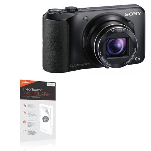 BoxWave Screen Protector Compatible With Sony Cybershot DSC-H90 - ClearTouch Anti-Glare (2-Pack), Anti-Fingerprint Matte Film Skin