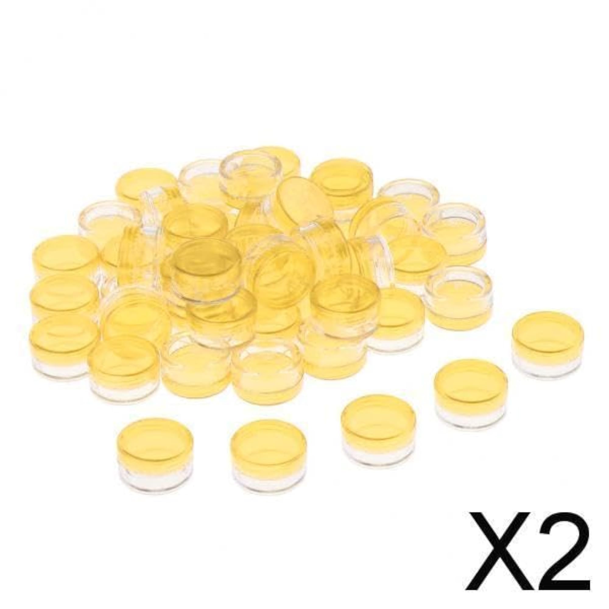 50Pcs Empty Round Makeup Jar Pot Travel Cream Containers