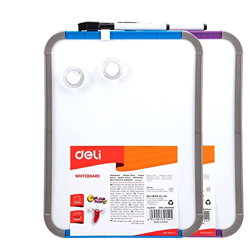 Deli Whiteboard 279 mm x 216 mm x 22 mm Size Assorted