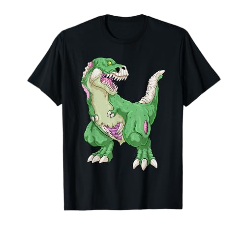 Zombie Saurus Halloween Kids Dinosaur T Rex Scary Undead T-Shirt