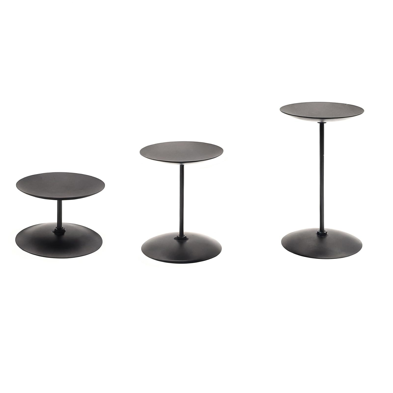 LIXSAZSE Stylish Candelabra Black Pillar Candle Holder Set Of 6 Captivating Candle Holders For Pillar Candles Adding Charm, black, set