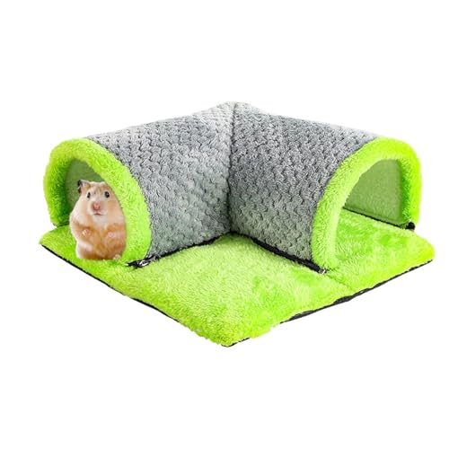 インドアキャット用猫 トンネルベッド、猫ベッドとキャットトンネルおもちゃ、35x35cm大型サイズ猫用カーペットトンネル、オールシーズン対応、取り外し可能、洗える、猫と小動物用冬暖かい猫トンネルベッド隠れ家通気性小動物用
