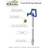 K2 Pumps LF 2' FP Yard Hydrant; L 4.25', Bury Depth: 2', Above Ground: 2.25'