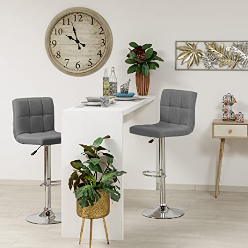 Tabouret de bar pivotant réglable, mousse 5 cm Baroni Home