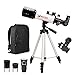 Produktbild Moutec Teleskop für Astronomie-Anfänger, Refraktor-Teleskope für Kinder und Erwachsene mit Rucksack, Smartphone-Adapter & verstellbarem Stativ  Zwei Okulare und 2 Barlowlinsen