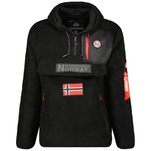 Geographical Norway Terifique Men Forro Polar para Hombre, Noir, S