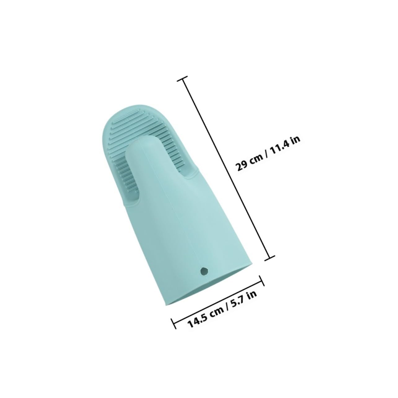 Guantes de Horno de Silicona Antideslizantes y Resistentes al Calor para Cocina Mitones Gruesos para Hornear de Fáciles de Limpiar y Colgar Protección Antiquemaduras Segura