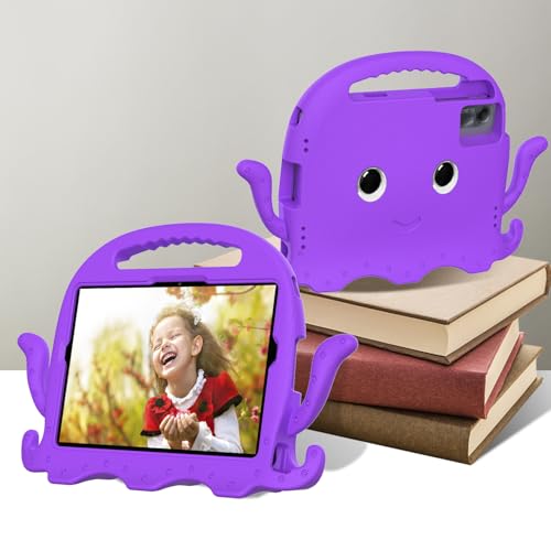 Coque Xiaomi Redmi Pad 2 11" antichoc violette avec poignée et support
