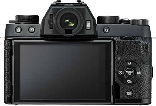 Image of Fujifilm X-T100 24.2 MP Mirrorless Camera with XC 15-45 mm Lens (APS-C Sensor, Electronic Viewfinder, Face /Eye Detection, 3 inch 3-Way Tilt Touchscreen, 4K Video Vlogging, Film Simulations) - Black