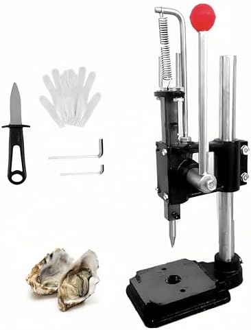 Oyster Shucking Machine, Manual Oyster Shucker Tool, Oyster Shell Opener with Adjustable Height High Hardness Needle, Seafood Shucking Tools for Oyster Clams Scallops
