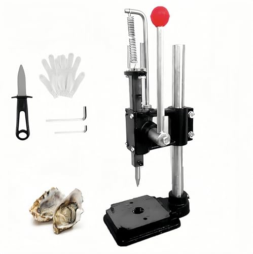 WQV Oyster Shucking Machine, Manual Oyster Shucker Tool, Oyster Shell Opener with Adjustable Height High Hardness Needle, Seafood Shucking Tools for Oyster Clams Scallops