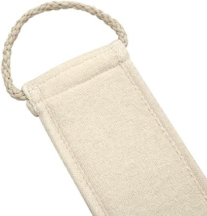 Pinkiou Loofah Exfoliating Back Scrubber with Natural Luffa Pad for Body Bath Sponge Natural Exfoliating and Deep Back Washer for Men & Women