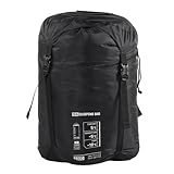 TIKATARER Saco de Dormir para Adultos, Saco de Dormir Rectangular para Clima Frío de 4 Estaciones, de para Mochilero con -10 a 5 Sacos de Calor y Compresión, Ideal para Acampar y Caminar (Negro