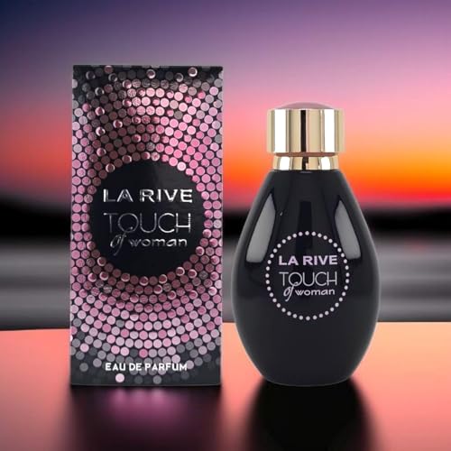 La Rive Touch of Woman Eau de Parfum para mujer (90 ml), aroma dulce oriental para mujer con café, vainilla y flores blancas, perfume en spray de larga duración, idea de regalo