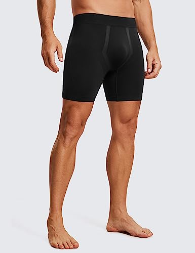CRZ YOGA Men's Seamless 5" Boxer Briefs Breathable Sports Underwear (3-Pack)4