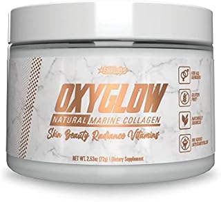 EHPlabs OxyGlow Natural Marine Collagen Powder - Hydrolyzed Marine Collagen Peptides Powder - Boosts Skin Elasticity & Firmness, Accelerates Nail Growth & Strengthens Hair, 30 Serves (Unflavored)
