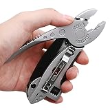 Portable 6 in 1 Multitool Pliers/Wrench/Screwdriver/Wire Cutter, Folding Multifunctional Stainless S