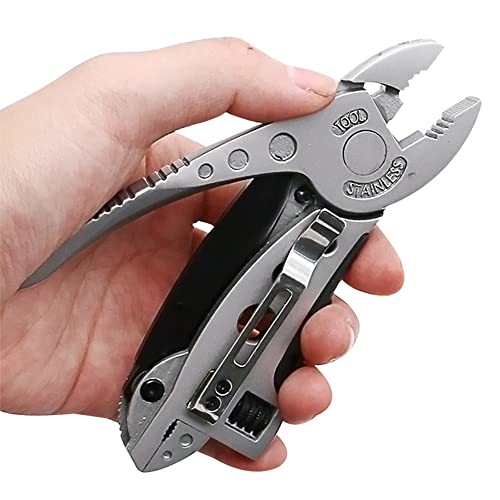 Portable 6 In 1 Multitool Pliers/Wrench/Screwdriver/Wire Cutter, Folding Multifunctional Stainless Steel Tool #TOP12