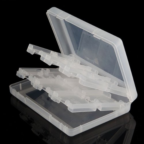 Protective Plastic Game Card Cartridge Case Kit for Nintendo 3DS (White)