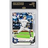 Graded 2026 Topps Now Cam Schlittler #206 Dazzles with 9Ks in Winning Subway Series Debut New York Yankees Rookie RC Baseball Card HOFSM 10 Gem Mint