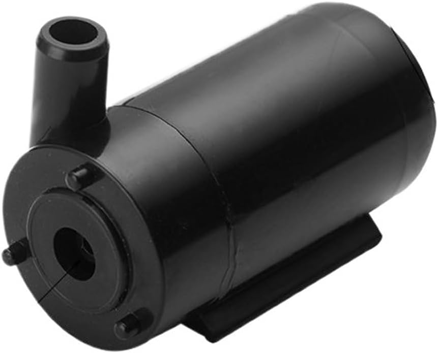 Mini submersible pump, low noise, brushless motor, DC 5V, USB, 120L/H(Black,Horizontal)