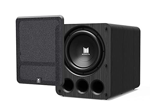 Image of Monolith THX Ultra Certified 2000 Watt Powered Subwoofer - 13-Inch, Massive Output, Low Distortion, for Studio and Home Theater Systems, Black Ash Finish