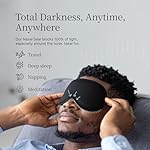 Nox Sleep 3D Sleep Mask for Men, 100% Blackout Eye Mask for Sleep, Ice Silk Adjustable Sleeping Mask for Side Sleepers, Soft Breathable Blindfold, Perfect Sleep Mask for Travel & Women (Black) - Image 3