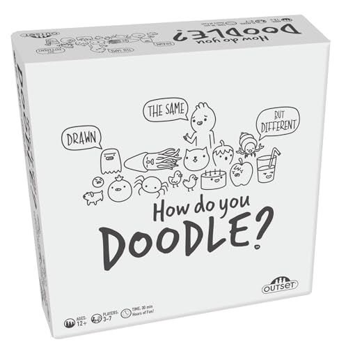 How Do You Doodle? Juego de Mesa - Juego de dibujo rápido para 3 a 7 jugadores de 12 años en adelante por Outset