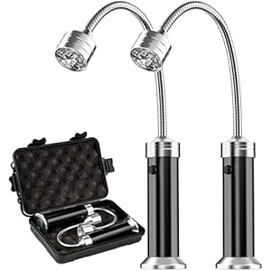 ZYXGY Barbecue Grill Light Magnetic Base Super-Bright LED BBQ Lights – 360° Flexible Gooseneck, Weather Resistant & Waterproofness with USB Charge 2 Packs