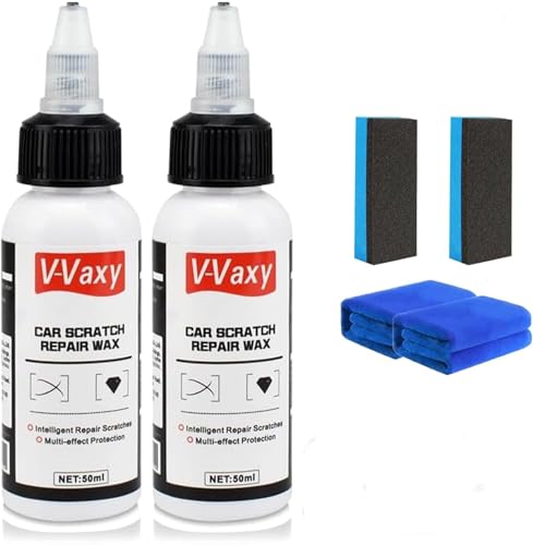 Cera reparadora de rayones para autos 1.69 fl oz kit 2 sets miniatura 1