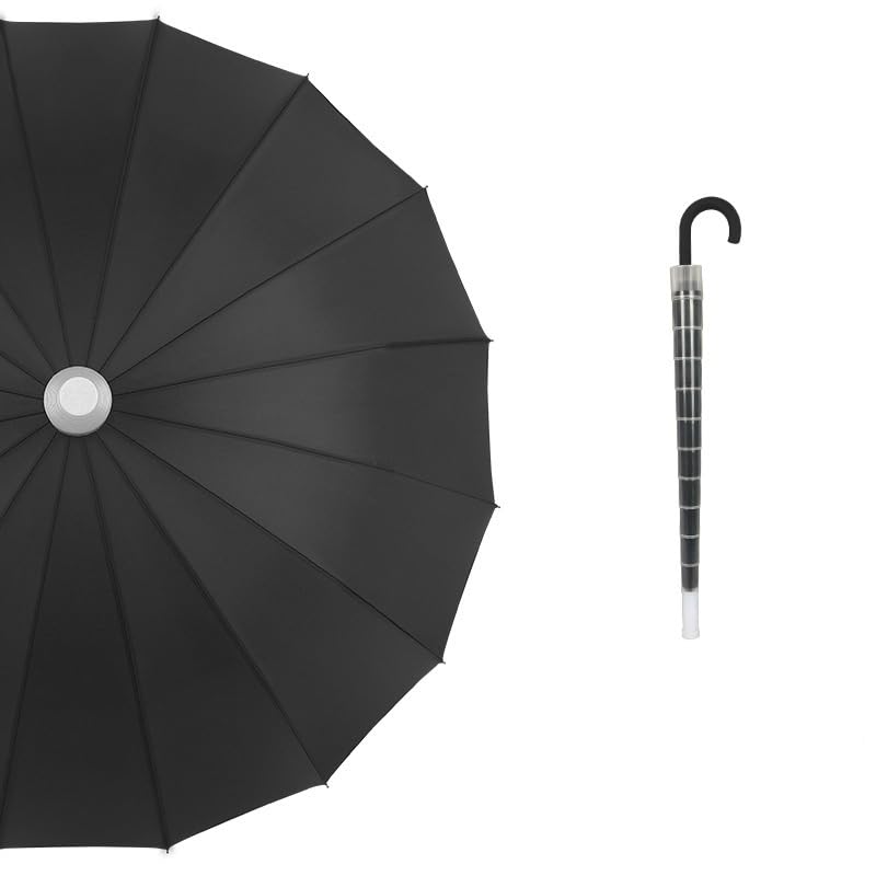 Parapluie de voyage ultra résistant 24 nervures et double renforcé compact