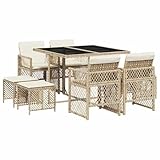 【Expérience d'assise confortable :】 ce mobilier d'extérieur, doté de coussins épais, offre une expérience d'assise confortable.