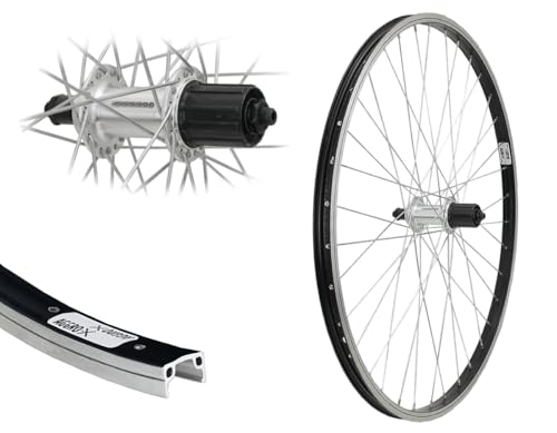 Aggro-X 26 Zoll Hinterrad Silber 19-559 TX500 8,-9,-10 Fach V-Brake Laufrad...