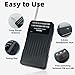 Ycicik Radios Portable Am Fm, Battery Powered Radio with Back Clip, Headphone Jack, Portable Radio with Loud Speaker, Small Gifts for Seniors Elderly and Young People (Black)