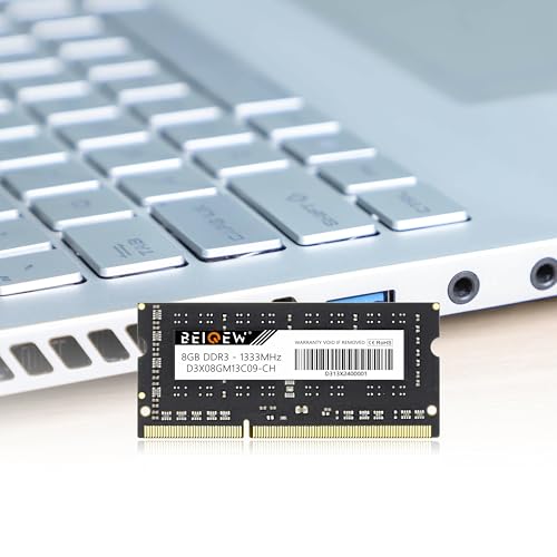 Image of DDR3 Ram 16GB Kit(2x8G) 1333MHz PC3-10600 DDR3L CL9 1.35V /1.5V Beiqew Laptop Computer SODIMM Memory 204-Pin Non-ECC Unbuffered Upgrade Memory Module