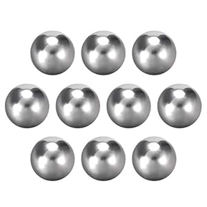 sourcing map Precision Chrome Steel Bearing Balls 13mm G10 10pcs