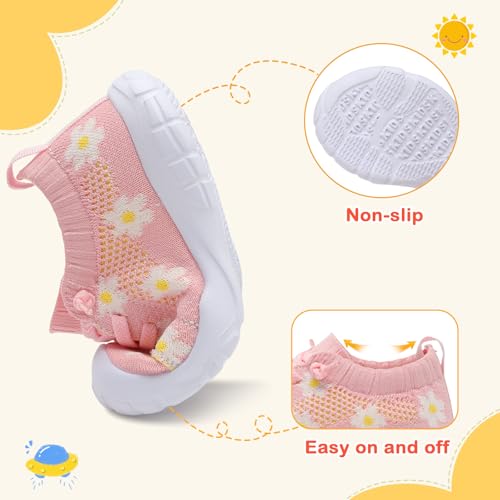 Image of LeIsfIt Toddler Shoes Boys Girls Wide Toe Box Breathable Slip-On Sneakers Kids Lightweight Barefoot Feel Shoes for Everyday Play