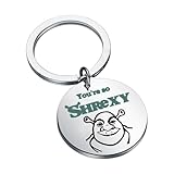 FAADBU Funny Cartoon Movie Keychain Monster Lover Gift You're so Shrexy Keychain for Her (S keychain)